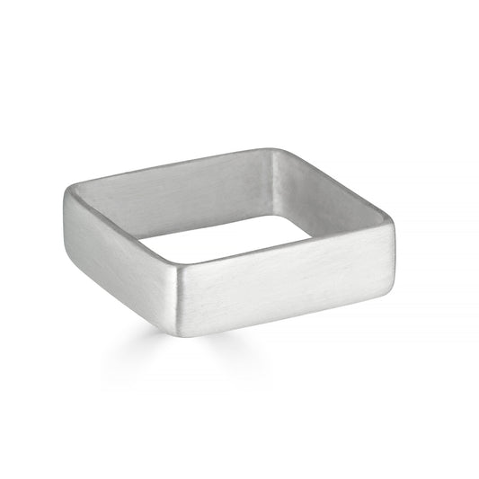 Square Silver Ring